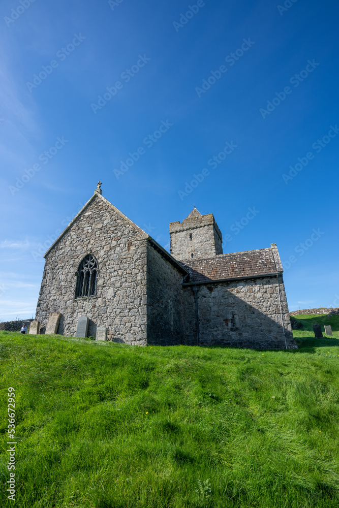 St Clement's church at Rodel on the Isle of Lewis in the Outer Hebrides Scotland