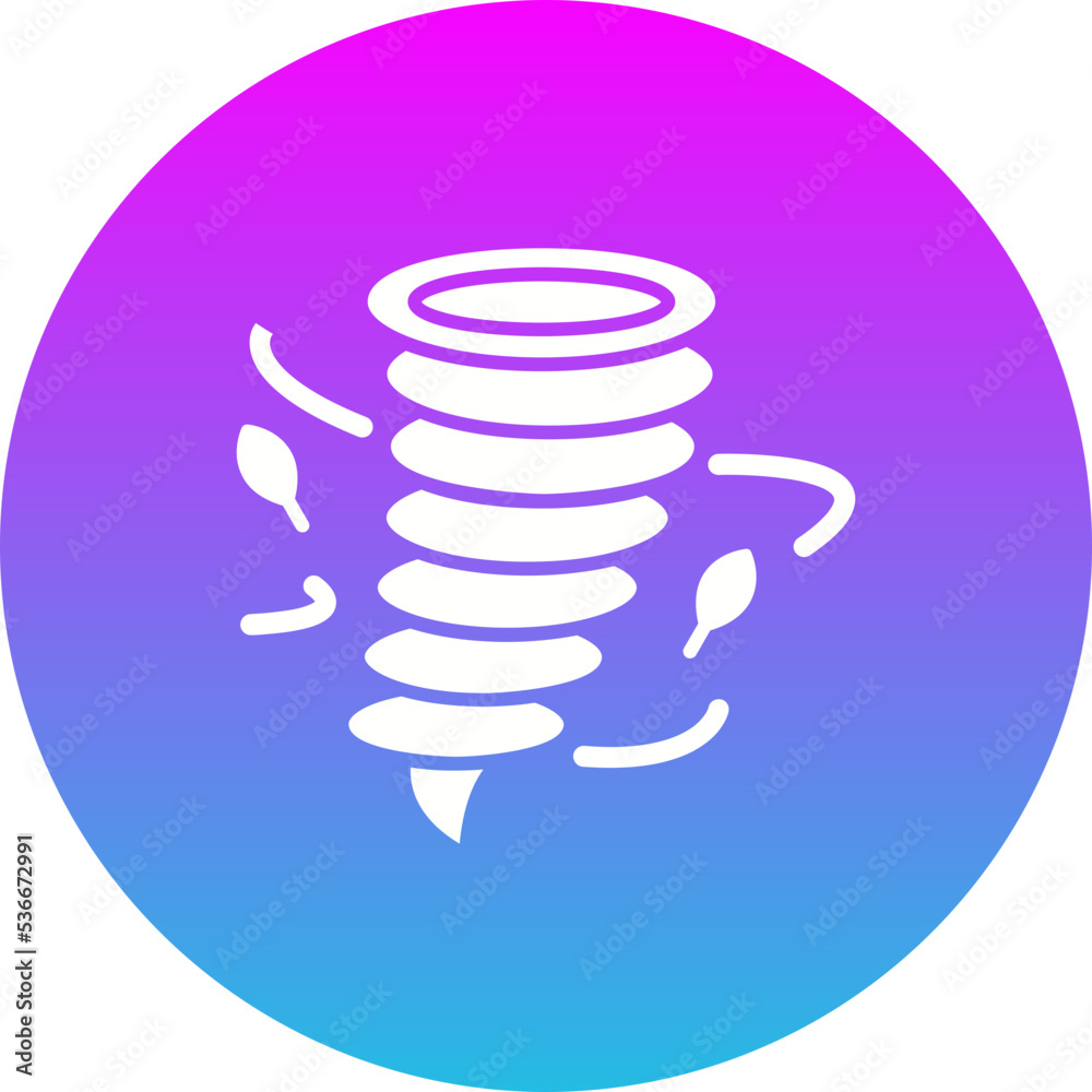 Tornado Gradient Circle Glyph Inverted Icon Tornado Gradient Circle Glyph Inverted Icon