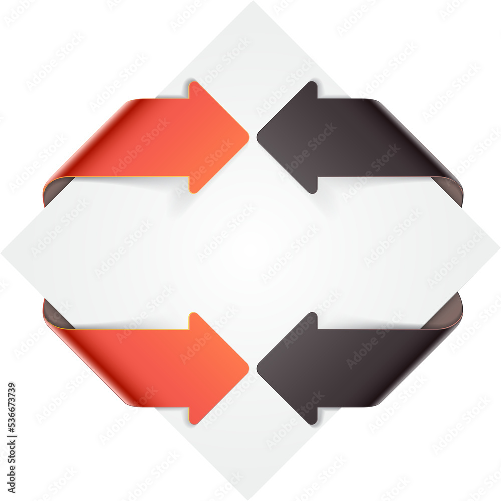 Fototapeta premium Abstract arrow infographic template