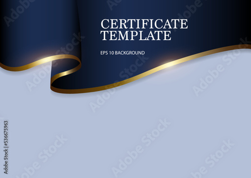 Luxurious certificate template