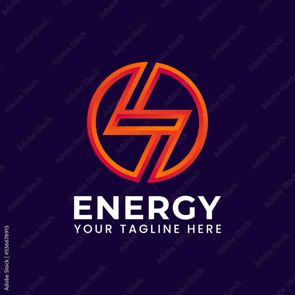 Lightning Bolt logo design. Energy and thunder electricity icon symbol. Electric Power sign in the circle. Flash Power fast speed icon vector template Lightning Bolt logo design. Energy and thunder electricity icon symbol. Electric Power sign in the circle. Flash Power fast speed icon vector template