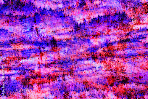 Abstract illustration  with retro material like wallpaper paint.