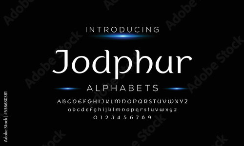 Jodphur, an elegant font. modern typeface vector design