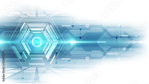 Vector Abstract futuristic high speed, Illustration high digital technology blue color