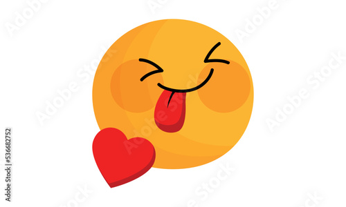 face blowing a kiss,  face blowing a kiss abstract emoji