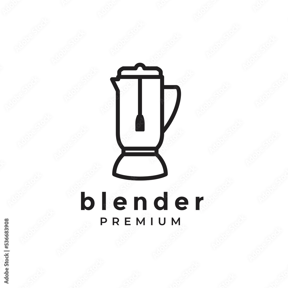 blender minimal logo design vector graphic illustration