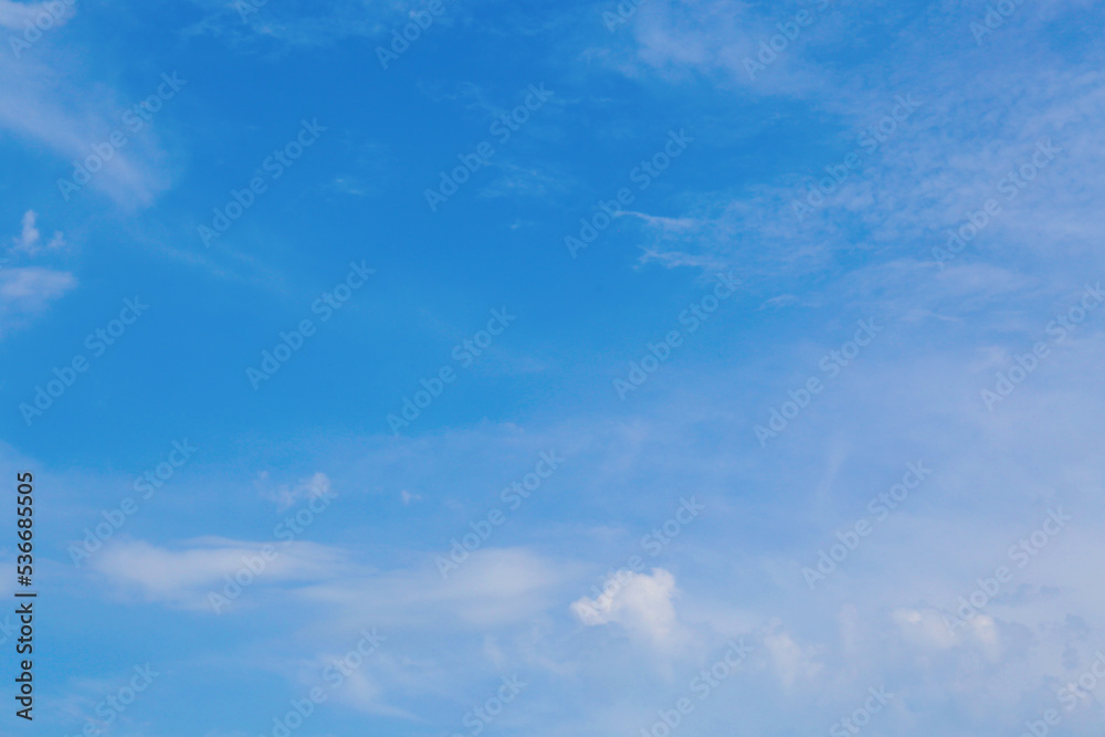 Beautiful blue sky with clouds as background