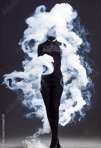 Businesswoman with burnout