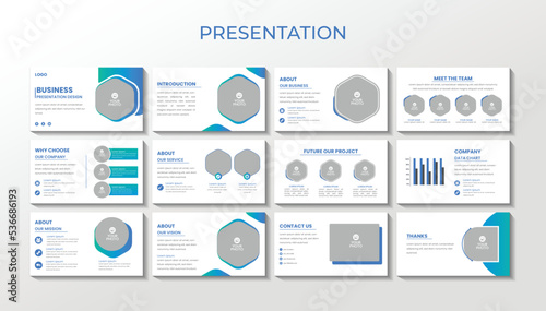 Business Creative Corporate Business power point presentation template Premium Vector