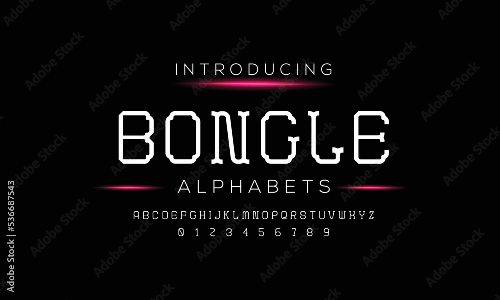 Vintage and classic display alphabet. Vector illustration of font set. Typography a to z.