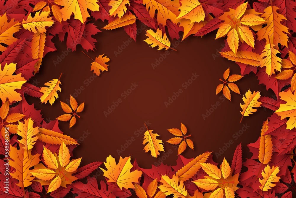 Autumn fall leaves thanks giving background Autumn fall leaves thanks giving background