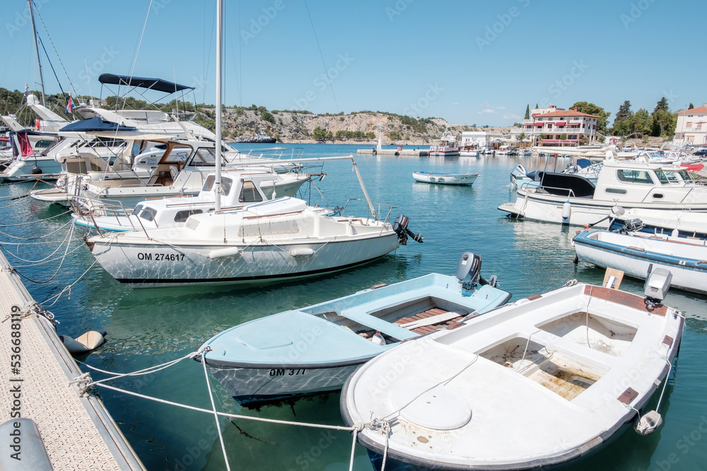 Boats on croatian coast