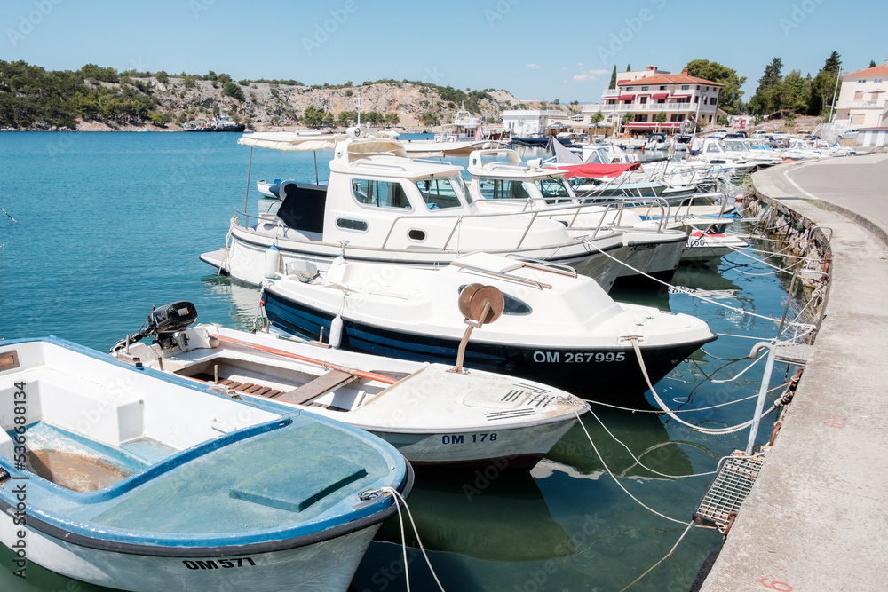 Boats on croatian coast