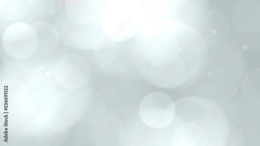Bokeh background blur light white lights color abstract animated. Animation good as backdrop, environment, light overlay, big blured particles lighting, water, air, alpha channel, etc...