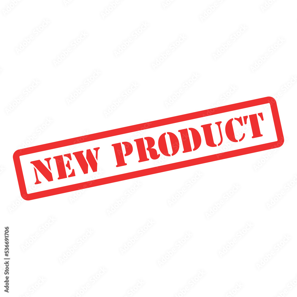 New product stamp symbol, label sticker sign button, text banner vector illustration New product stamp symbol, label sticker sign button, text banner vector illustration