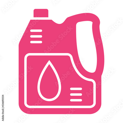 Oil Canister Multicolor Glyph Icon