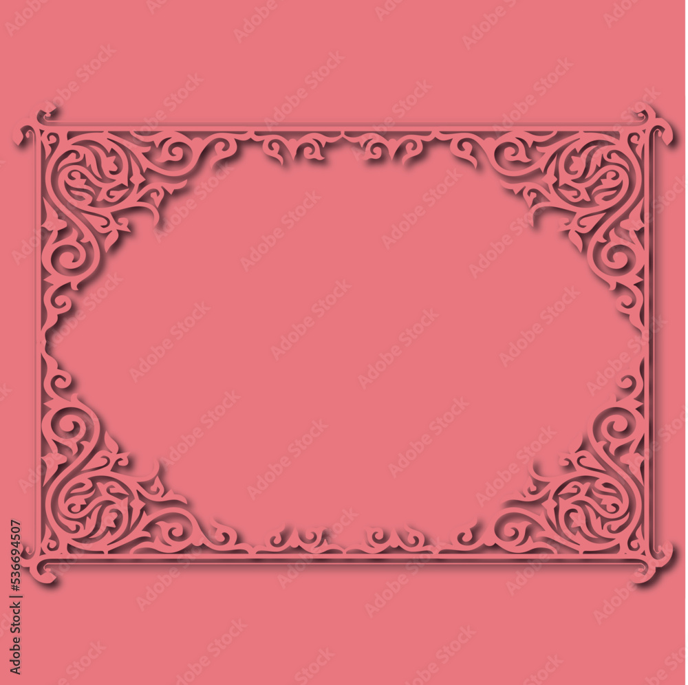Frame, in the style of an ornament, Vector illustration eps 10, Art. Frame, in the style of an ornament, Vector illustration eps 10, Art.