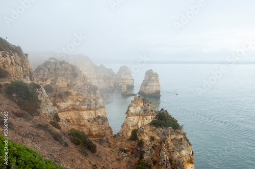 The rock formation of Ponta de Piedade - Lagos - Portugal. 