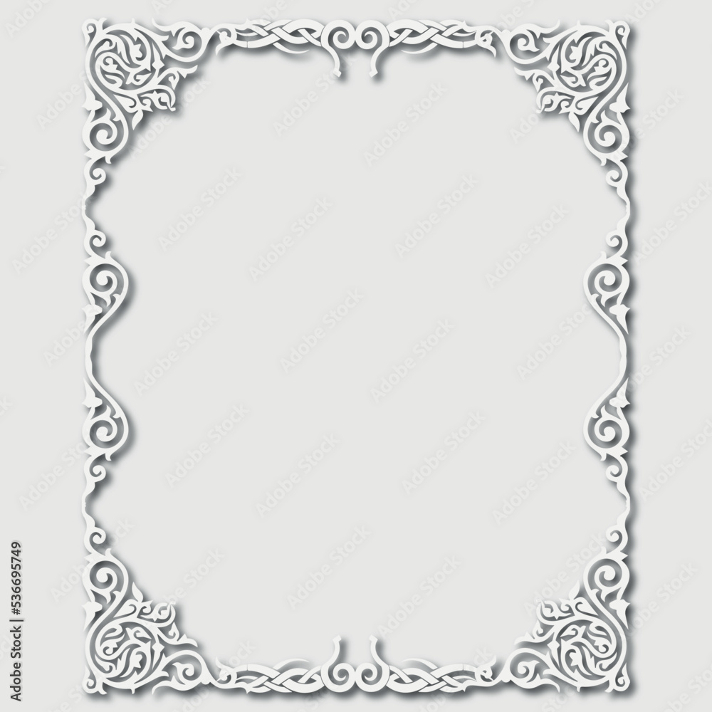 Frame, in the style of an ornament, Vector illustration eps 10, Art. Frame, in the style of an ornament, Vector illustration eps 10, Art.