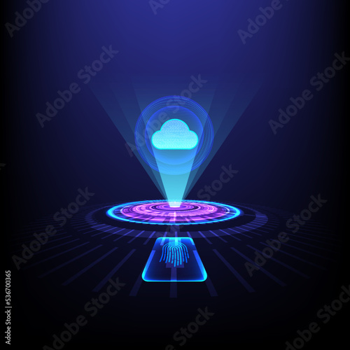 Hologram Fingerprint scanning Security