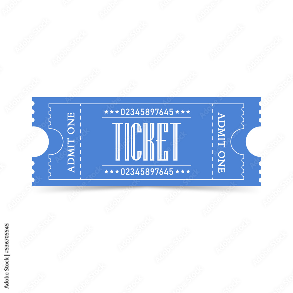 Tickets for events, theatre, circus and cinema. vector illustration