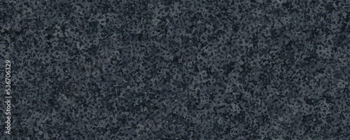 Dark grey abstract tarmac seamless pattern top view. Black asphalt texture. Vector illustration of road coat material. Grunge granular closeup surface. Bitumen grain highway backdrop