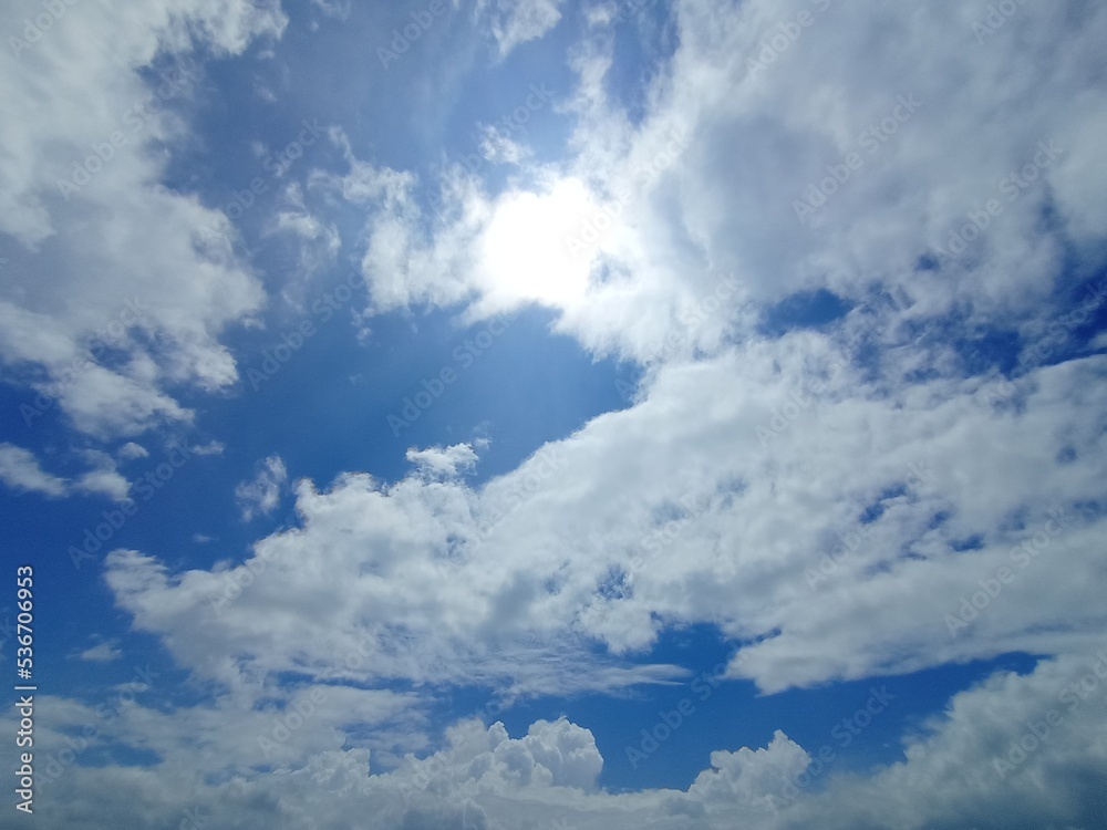 Obraz premium blue sky with clouds