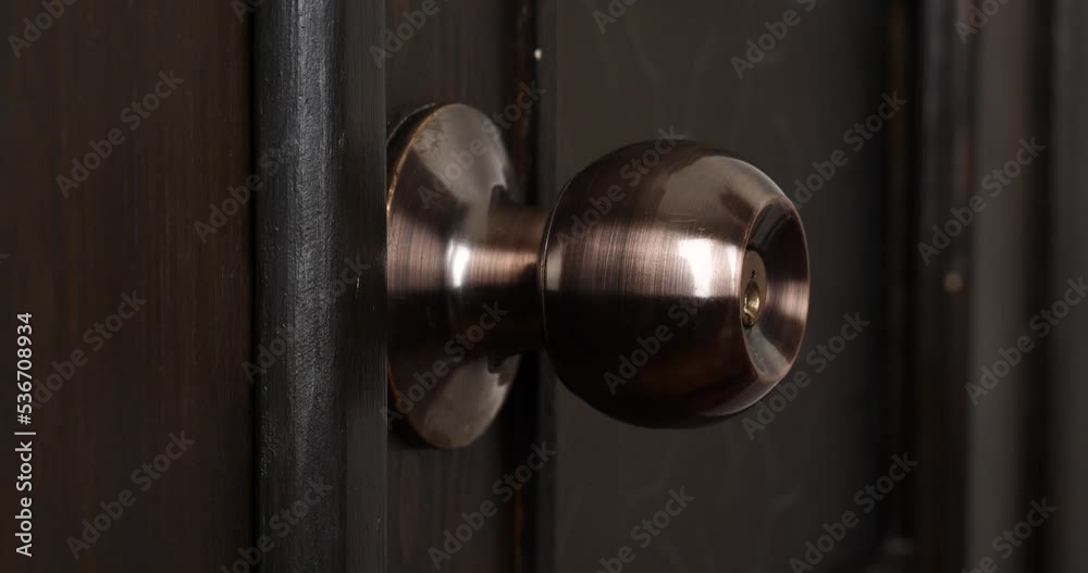 hand trying to open a locked door closeup. High quality 4k footage hand trying to open a locked door closeup. High quality 4k footage