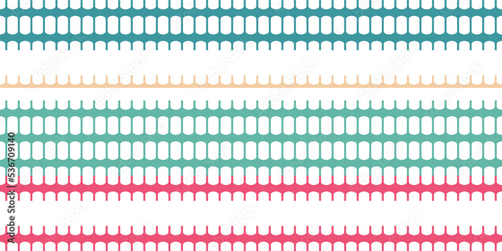 Curved striped geometric seamless pattern vector image Curved striped geometric seamless pattern vector image