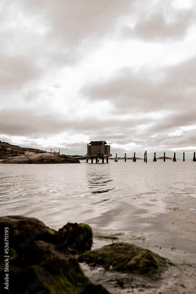 old bridge over the sea