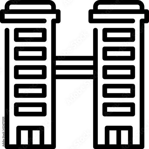 twin tower icon