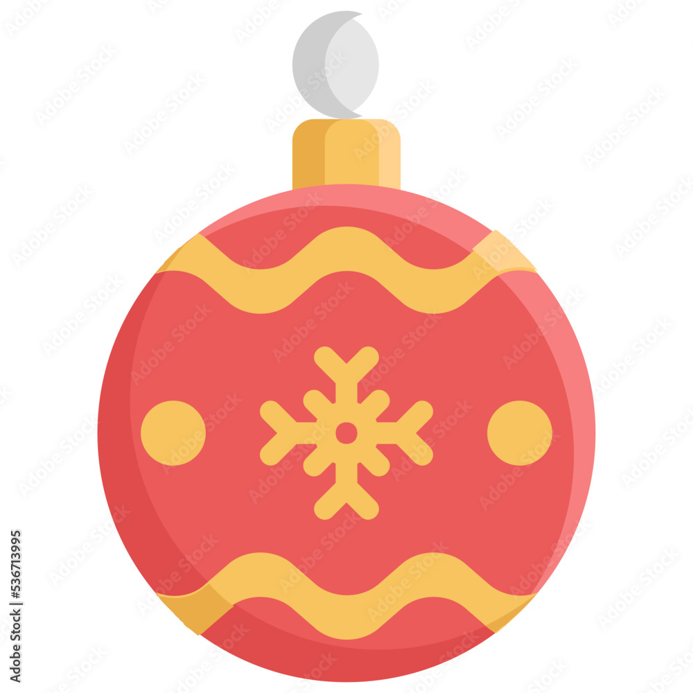 Obraz premium christmas ball icon