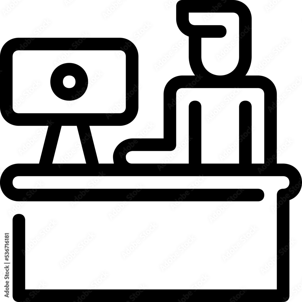 works office desk icon works office desk icon