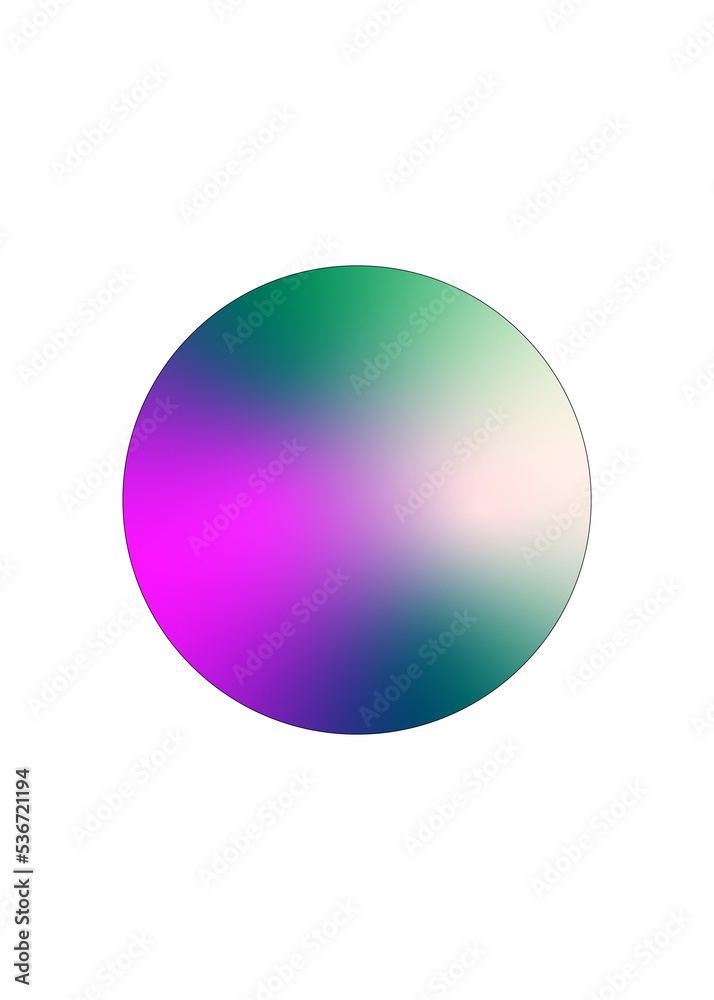 Circle Gradient Rainbow Background 