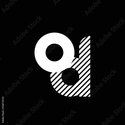 OD OD Logo Design, Creative Minimal Letter OD OD Monogram