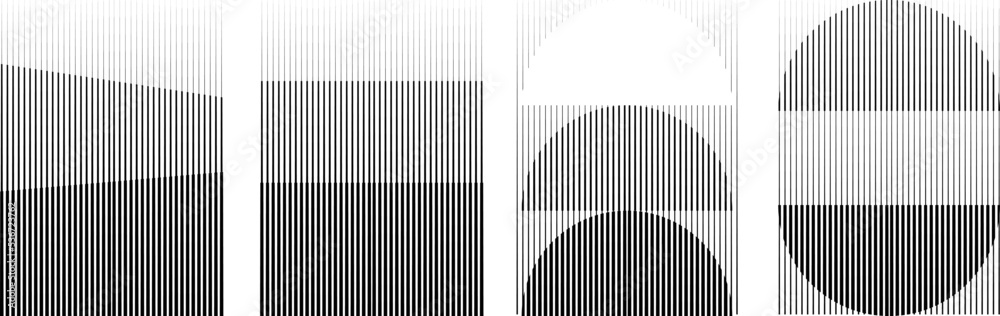 Art composition with lines .Modern art design .Design elements set .Transition speed lines .Bauhaus art style .Geometric shape. Wall art . Art composition with lines .Modern art design .Design elements set .Transition speed lines .Bauhaus art style .Geometric shape. Wall art .