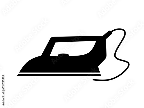 electric iron vector with trendy design