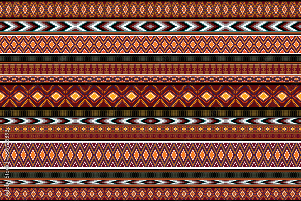 Fabric pattern geometric ethnic native style seamless pattern aztec african 