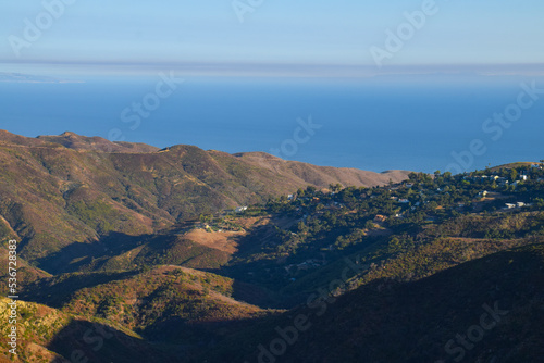 Pacific Ocean from Corral Canyon, Malibu