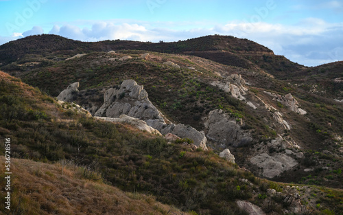 Rock Formations in Corral Canyon, Malibu