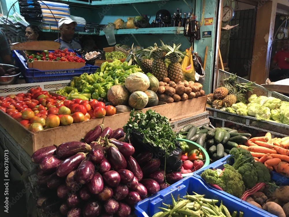 Aliments en République Dominicaine - Fruits et légumes divers du pays (Vinagrillo, Mamon, Cassis, Jobo, pomme d'or)