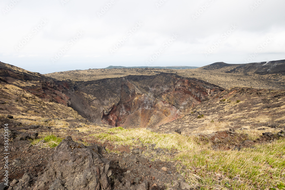 Obraz premium 伊豆大島の三原山風景