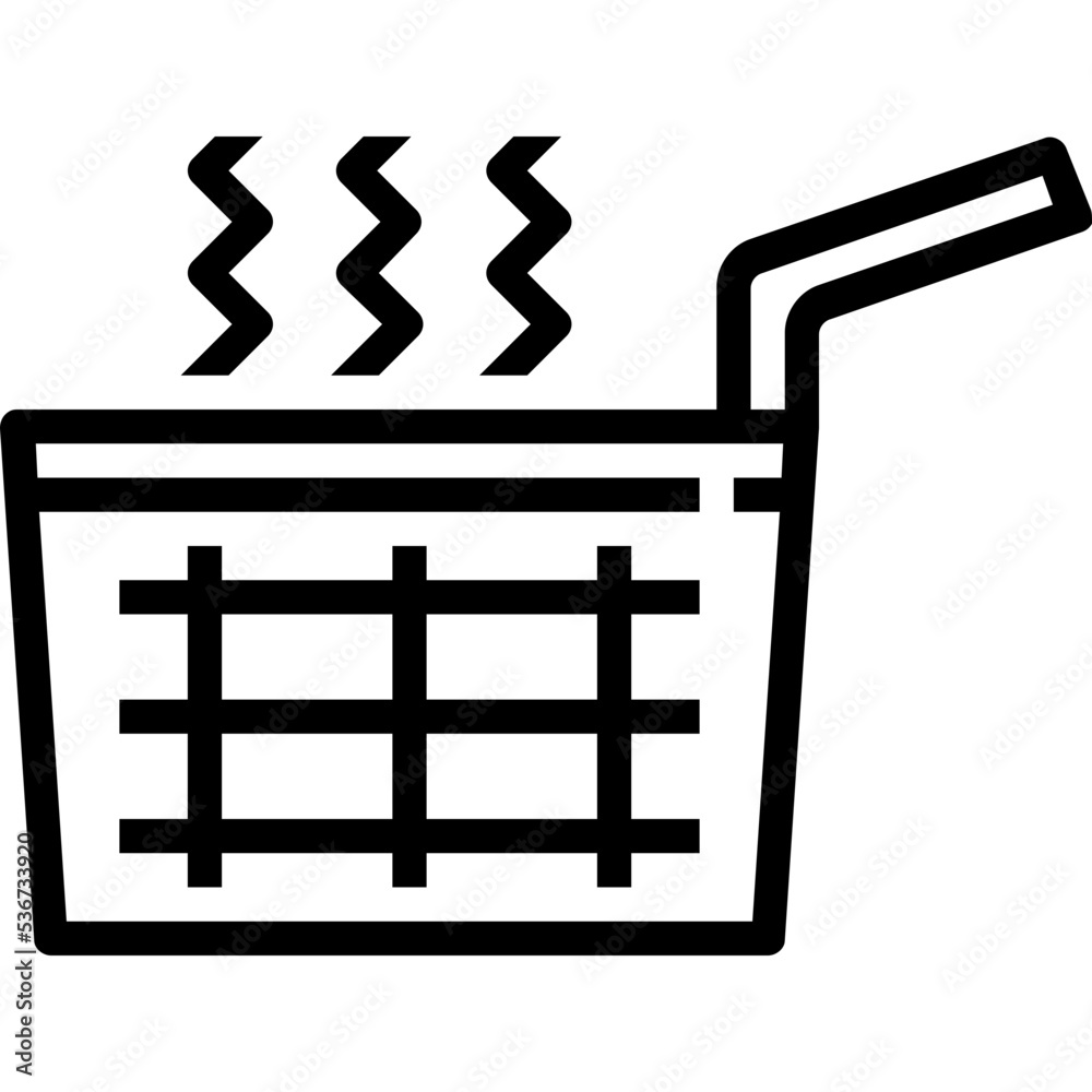 french fries sieve icon
