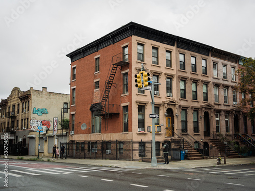 Architecture at the corner of St. Marks Avenue & Rogers Avenue, Crown Heights, Brooklyn, New York photo