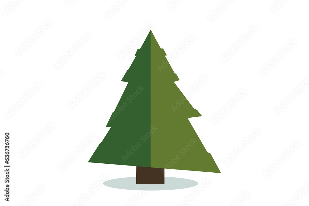 Christmas tree vector icon. Modern style fir symbol in color for holiday decoration, gift card design. Christmas tree vector icon. Modern style fir symbol in color for holiday decoration, gift card design.