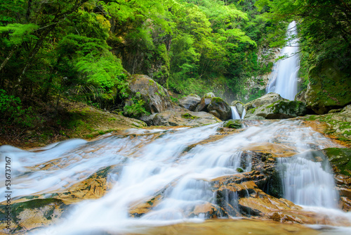 奈良県十津川村の笹の滝