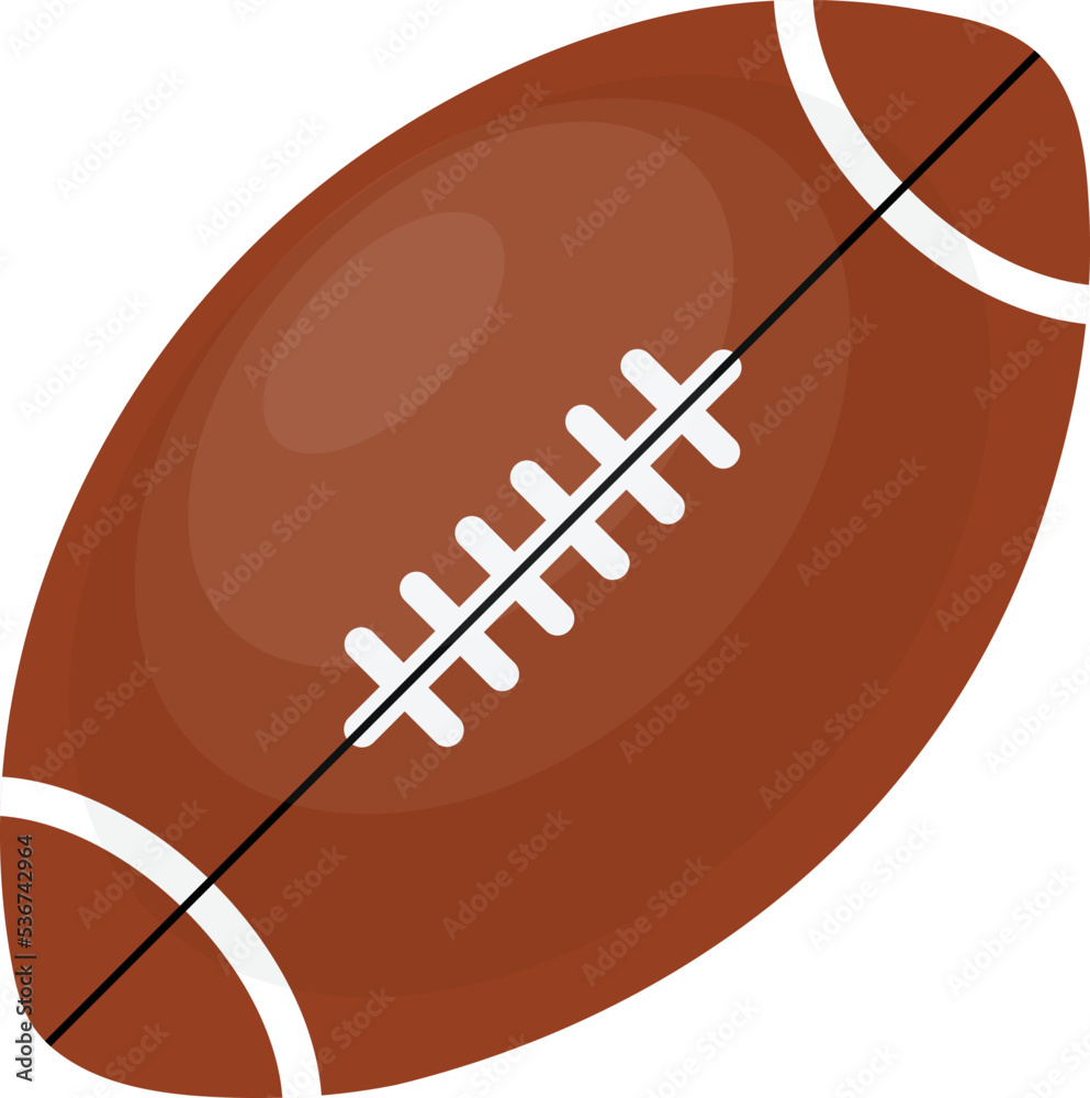 Brown Rugby Ball Vector Illustration Graphic Brown Rugby Ball Vector Illustration Graphic