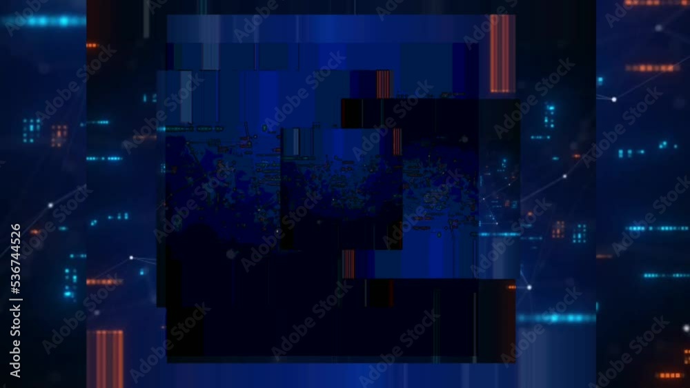 blue background moves indefinitely. cool
