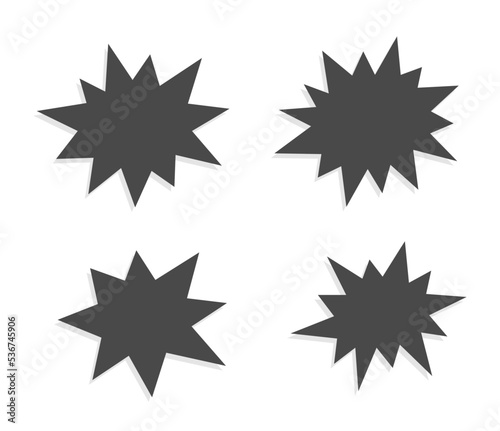 tarburst splash icon set