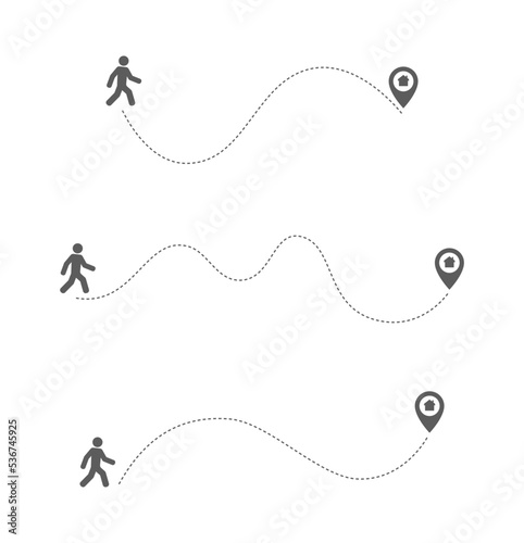 person walk track